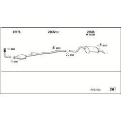 Výfukový systém WALKER RE57073