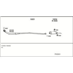 Výfukový systém WALKER PE20051
