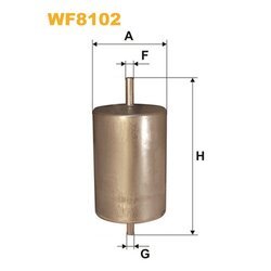 Palivový filter WIX FILTERS WF8102