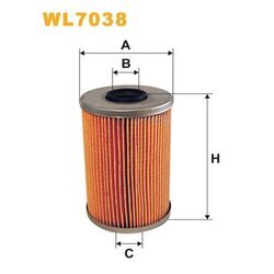 Olejový filter WIX FILTERS WL7038