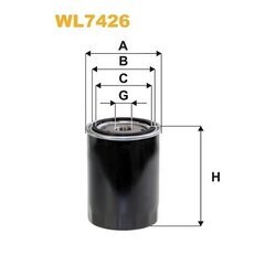 Olejový filter WIX FILTERS WL7426