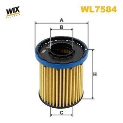 Olejový filter WIX FILTERS WL7584