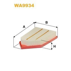 Vzduchový filter WIX FILTERS WA9934