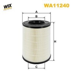 Vzduchový filter WIX FILTERS WA11240