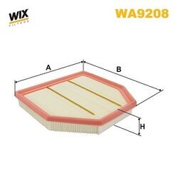 Vzduchový filter WIX FILTERS WA9208