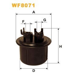 Palivový filter WIX FILTERS WF8071