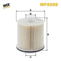 Palivový filter WIX FILTERS WF8588