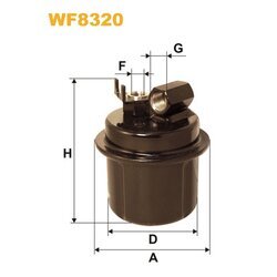 Palivový filter WIX FILTERS WF8320