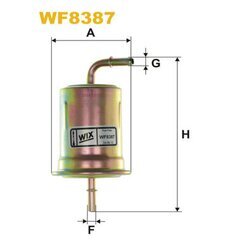 Palivový filter WIX FILTERS WF8387