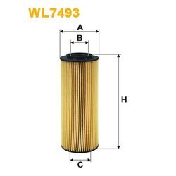 Olejový filter WIX FILTERS WL7493