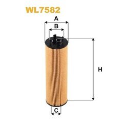 Olejový filter WIX FILTERS WL7582