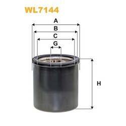 Olejový filter WIX FILTERS WL7144