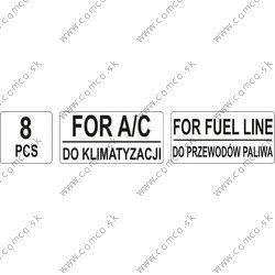 YATO Sada na rozpojovanie palivového potrubia 8ks - obr. 3