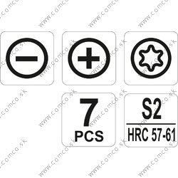 YATO Sada skrutkovačov pre jemnú mechaniku 7ks - obr. 2