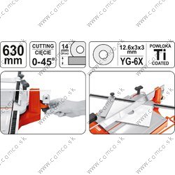 YATO Rezačka na obklad / dlažbu 630 mm - obr. 2