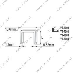 YATO Spona do zošívačky 10 x 10,6 mm 1000 ks - obr. 1