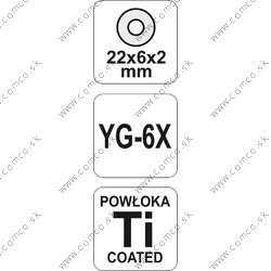 YATO Náhradné koleso do rezačky 22 x 6 x 2 mm - obr. 2