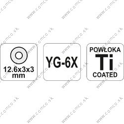 YATO Náhradné koleso do rezačky 12,6 x 3 x 3 mm - obr. 2