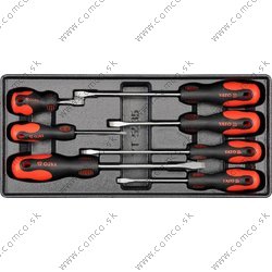 YATO Vložka do zásuvky - skrutkovače ploché 7ks