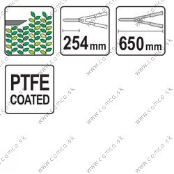 YATO Nožnice na živý plot 650 mm - obr. 1