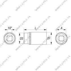 YATO Nadstavec 1/2