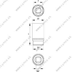 YATO Nadstavec 3/8