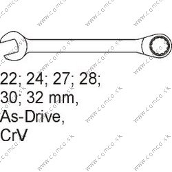 YATO Vložka do zásuvky/ kľúče očkoploché 22-32mm, 6ks - obr. 2