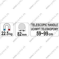 YATO Patka magnetická teleskopická - obr. 2