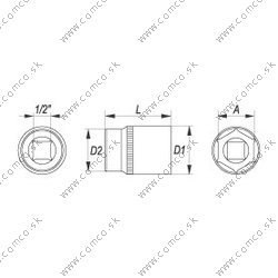 YATO Nadstavec 1/2