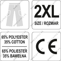 YATO Pracovné nohavice DAN, veľkosť XXL - obr. 2