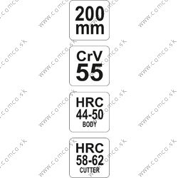 YATO Kliešte kombinované 200 mm CrV - obr. 2