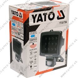 YATO Pracovná lampa 12LED s pohybovým čidlom , 12W, 1020lm, IP44 - obr. 1