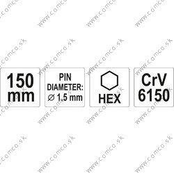 YATO Priebojník 1,5x 150mm