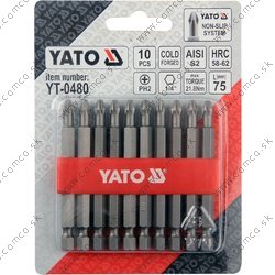 YATO BIT sada 10 ks PH2x75 (YATO náradie) - obr. 1