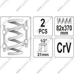 YATO Sťahovák pružín tlmičov automobilov 82mm - obr. 2