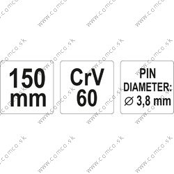YATO Vyrážač 3,8 x 150 mm - obr. 2