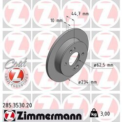 Brzdový kotúč ZIMMERMANN 285.3530.20