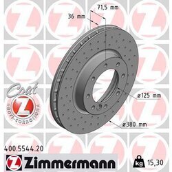 Brzdový kotúč ZIMMERMANN 400.5544.20