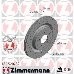 Brzdový kotúč ZIMMERMANN 450.5216.52