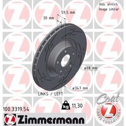 Brzdový kotúč ZIMMERMANN 100.3319.54