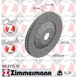 Brzdový kotúč ZIMMERMANN 100.3375.70