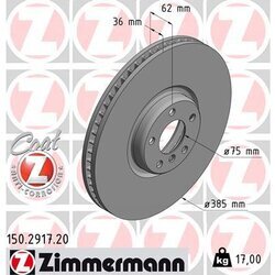 Brzdový kotúč ZIMMERMANN 150.2917.20