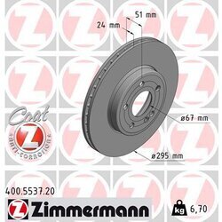 Brzdový kotúč ZIMMERMANN 400.5537.20