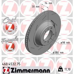 Brzdový kotúč ZIMMERMANN 460.4532.75