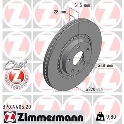 Brzdový kotúč ZIMMERMANN 370.4405.20