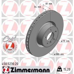 Brzdový kotúč ZIMMERMANN 450.5230.20