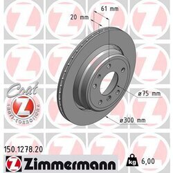 Brzdový kotúč ZIMMERMANN 150.1278.20