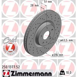 Brzdový kotúč ZIMMERMANN 250.1377.52