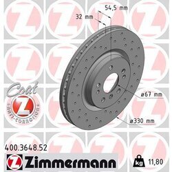 Brzdový kotúč ZIMMERMANN 400.3648.52