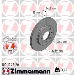 Brzdový kotúč ZIMMERMANN 100.1245.20